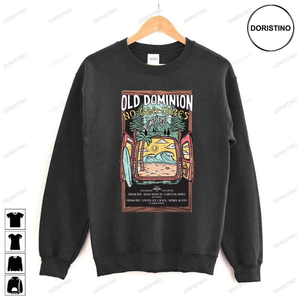 Old Dominion No Bad Vibes 2023 Tour Awesome Shirts